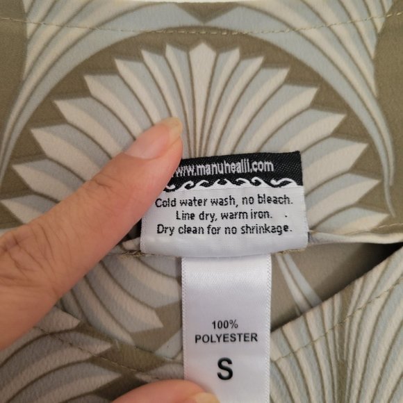 Manuheali'i Lauhala V Neck Slip Dress Sm Like New - Picture 5 of 5